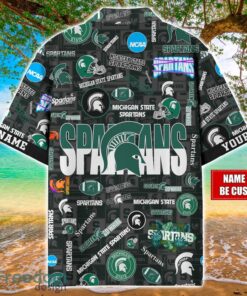 Michigan State Spartans Logo Hawaiian Shirt For Fans Trending Beach Shirt Custom Name Product Photo 2