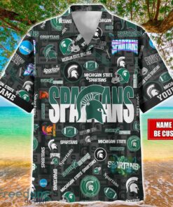 Michigan State Spartans Logo Hawaiian Shirt For Fans Trending Beach Shirt Custom Name Product Photo 1