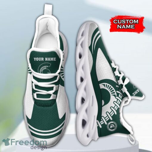 Michigan State Spartans NCAA Max Soul Shoes Big Logo And Custom Name Sneakers For Men Women Product Photo 4