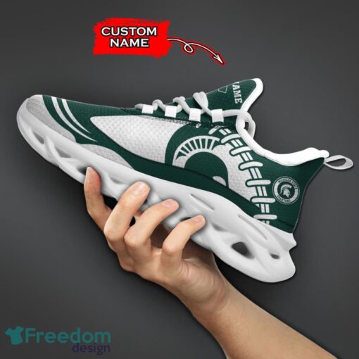 Michigan State Spartans NCAA Max Soul Shoes Big Logo And Custom Name Sneakers For Men Women Product Photo 5