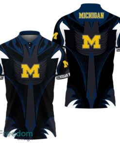 Michigan Wolverines Abstract Pattern Polo Shirt