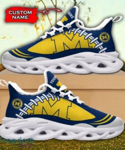 Michigan Wolverines NCAA Max Soul Shoes Big Logo And Custom Name Sneakers For Men Women Product Photo 2