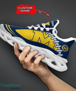 Michigan Wolverines NCAA Max Soul Shoes Big Logo And Custom Name Sneakers For Men Women Product Photo 5