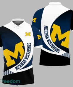 Michigan Wolverines Polo Shirt All Over Print Shirt 3d T-
