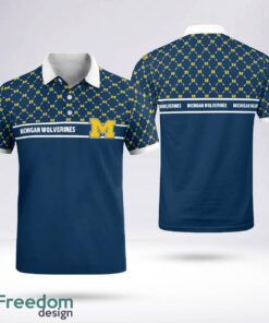 Michigan Wolverines Team Logo Polo Shirt New For Men Women Fans Michigan Wolverines Team Logo Polo Shirt New For Men Women Fans