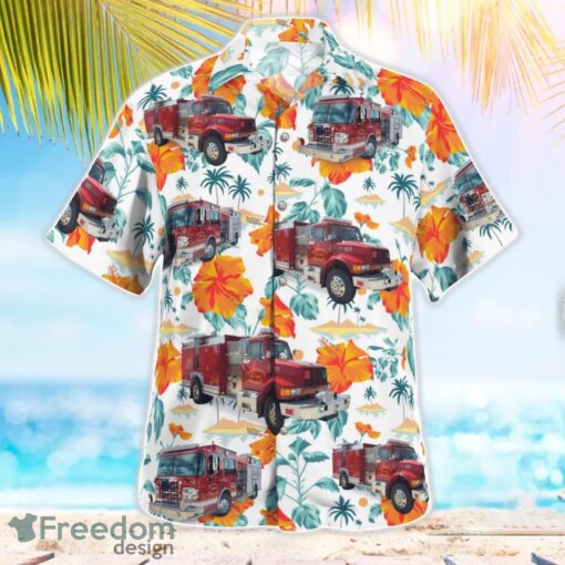 Mid-County Fire Protection District, Missouri 3D Summer Aloha Hawaiian Shirt Product Photo 3