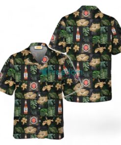 Miller Lite Tropical Hibiscus Flower Tropical Hawaiian Shirt Miller Lite Tropical Hibiscus Flower Tropical Hawaiian Shirt