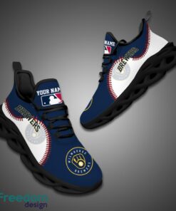 Milwaukee Brewers MLB Personalized Name Max Soul Shoes New Gift Product Photo 4