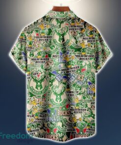 Milwaukee Bucks Logo All Printed 3D Hawaiian Shirt For Fans NBA Hawaiian Shirt Product Photo 2