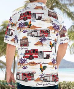 Milwaukee Fire Department 3D Summer Aloha Hawaiian Shirt Product Photo 2