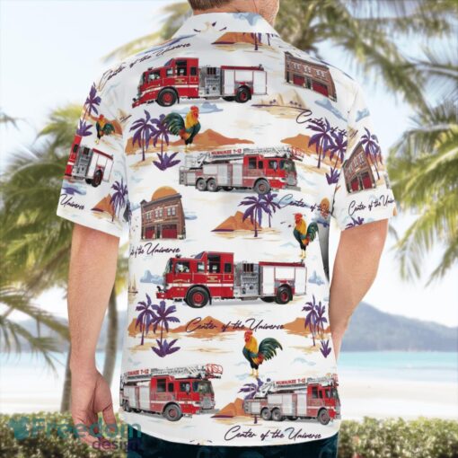 Milwaukee Fire Department 3D Summer Aloha Hawaiian Shirt Product Photo 2