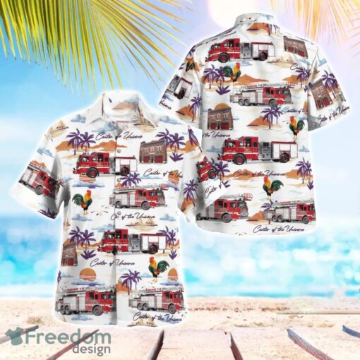 Milwaukee Fire Department 3D Summer Aloha Hawaiian Shirt Product Photo 1