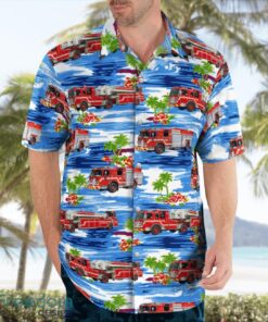 Minnesota Minneapolis Fire Department Beach Hawaiian Shirt Product Photo 3