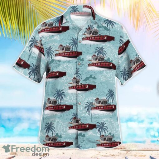 Minnesota Red Wing Fire Department Fireboat Tropical 3D Hawaiian Shirt Gift For Summer Product Photo 2