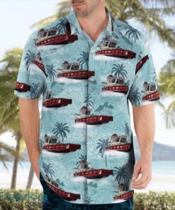 Minnesota Red Wing Fire Department Fireboat Tropical 3D Hawaiian Shirt Gift For Summer Product Photo 3