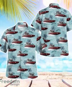 Minnesota Red Wing Fire Department Fireboat Tropical 3D Hawaiian Shirt Gift For Summer