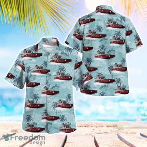 Minnesota Red Wing Fire Department Fireboat Tropical 3D Hawaiian Shirt Gift For Summer Product Photo 1