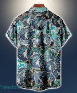 Minnesota Timberwolves Logo All Printed 3D Hawaiian Shirt For Fans NBA Hawaiian Shirt Product Photo 2