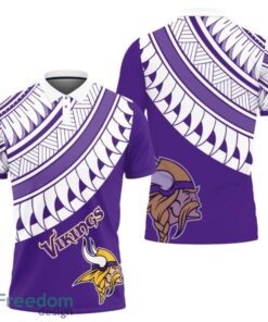 Minnesota Vikings Polynesian Pattern Polo Shirt