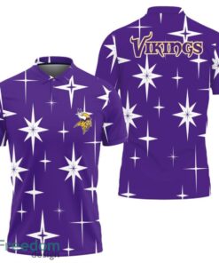 Minnesota Vikings Sparkle Pattern Polo Shirt