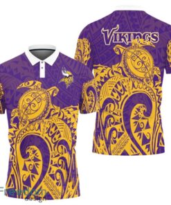 Minnesota Vikings Turtle Polynesian Pattern Polo Shirt