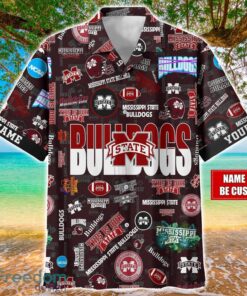 Mississippi State Bulldogs Logo Hawaiian Shirt For Fans Trending Beach Shirt Custom Name