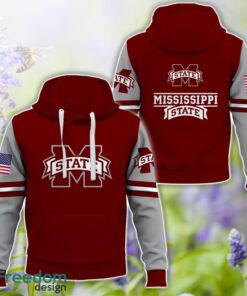 Mississippi State Bulldogs Logo Team 3D T-Shirt Sweatshirt Hoodie Zip Hoodie For Fans Product Photo 1