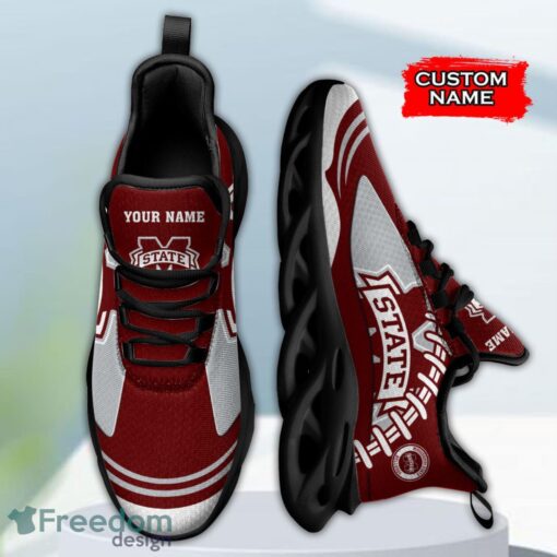 Mississippi State Bulldogs NCAA Max Soul Shoes Big Logo And Custom Name Sneakers For Men Women Product Photo 3