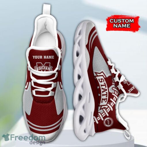 Mississippi State Bulldogs NCAA Max Soul Shoes Big Logo And Custom Name Sneakers For Men Women Product Photo 4