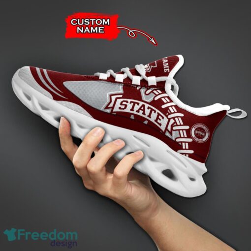 Mississippi State Bulldogs NCAA Max Soul Shoes Big Logo And Custom Name Sneakers For Men Women Product Photo 5