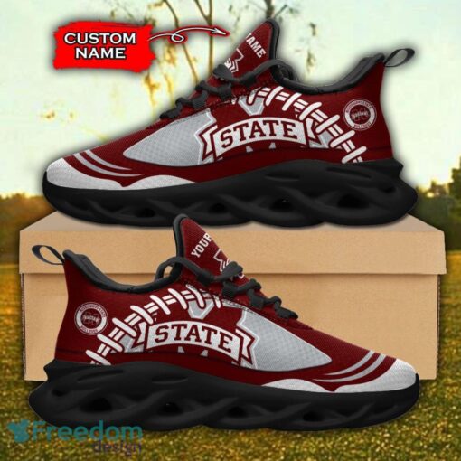 Mississippi State Bulldogs NCAA Max Soul Shoes Big Logo And Custom Name Sneakers For Men Women Product Photo 1