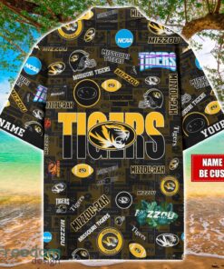 Missouri Tigers Logo Hawaiian Shirt For Fans Trending Beach Shirt Custom Name Product Photo 2