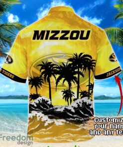 Missouri Tigers NCAA Hawaiian Shirt Coconut Tree Waves Beach Hawaii Shirt Custom Name For Fans Product Photo 3