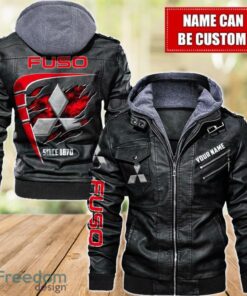 Mitsubishi Fuso 2D Leather Jacket For Men Custom Name Special Gift Ideas Product Photo 1