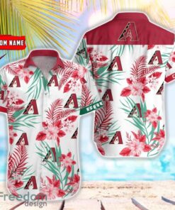 MLB Arizona Diamondbacks Hawaiian Shirt Flower Baseball Shirt For Fans