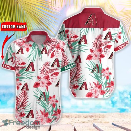 MLB Arizona Diamondbacks Hawaiian Shirt Flower Baseball Shirt For Fans Product Photo 1