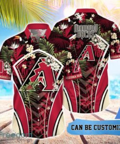 MLB Arizona Diamondbacks Hawaiian Shirt Flower Summer Tropical Aloha Shirt