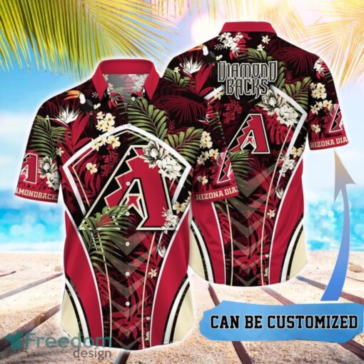 MLB Arizona Diamondbacks Hawaiian Shirt Flower Summer Tropical Aloha Shirt Product Photo 1