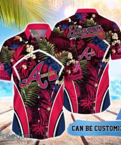 MLB Atlanta Braves Hawaiian Shirt Flower Summer Tropical Aloha Shirt