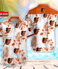 MLB Baltimore Orioles Hawaiian Shirt Flower Baseball Aloha Shirt