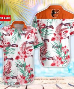 MLB Baltimore Orioles Hawaiian Shirt Flower Baseball Shirt For Fans