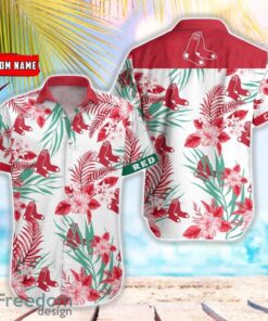 MLB Boston Red Sox Hawaiian Shirt Flower Baseball Shirt For Fans