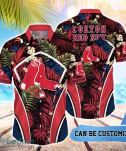 MLB Boston Red Sox Hawaiian Shirt Flower Summer Tropical Aloha Shirt