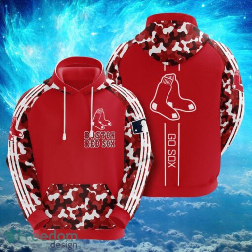 MLB Boston Red Sox Logo Design Go Sox Red Hoodie Full Print Hoodie Product Photo 1