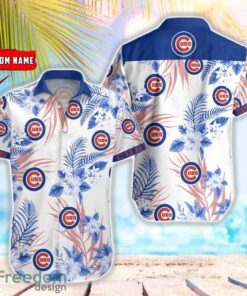 MLB Chicago Cubs Hawaiian Shirt Flower Baseball Aloha Shirt