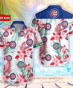 MLB Chicago Cubs Hawaiian Shirt Flower Baseball Shirt For Fans