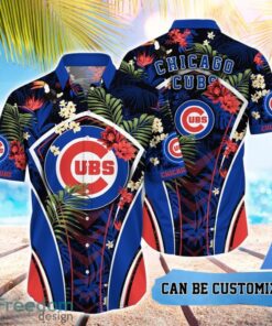 MLB Chicago Cubs Hawaiian Shirt Flower Summer Tropical Aloha Shirt