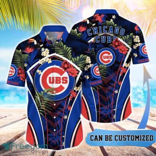 MLB Chicago Cubs Hawaiian Shirt Flower Summer Tropical Aloha Shirt Product Photo 1