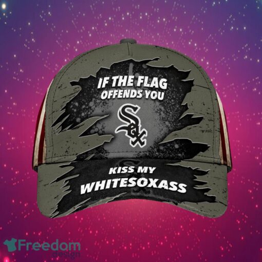 MLB Chicago White Sox Logo Design American Flag Cap Product Photo 2