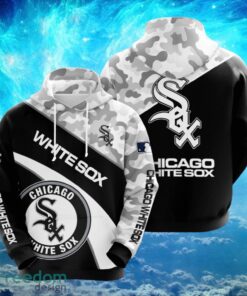 MLB Chicago White Sox Logo Design Black Hoodie Full Print Hoodie Product Photo 1